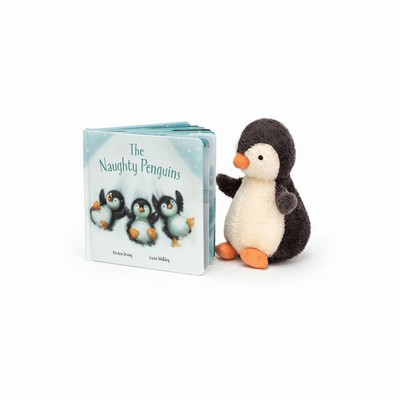 Jellycat The Naughty Penguins and Peanut Penguin Medium UK | 45021XEYW